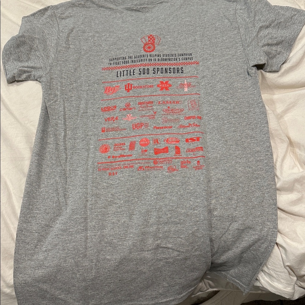 Indiana University Little 500 men’s adult small tee shirt - Picture 3 of 3